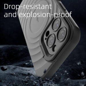 MagSafe® Compatible Wave Black Case for iPhone Series