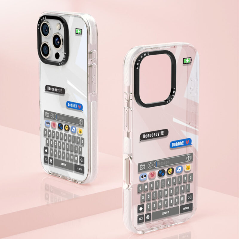 Emoji iMessage Design, Shockproof Clear Cover for iPhone