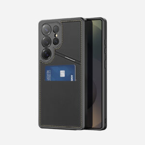 MagSafe® Compatible Midnight Black - 3-in-1 Wallet & Stand Case for Samsung Galaxy