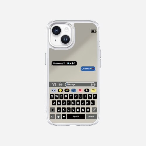 Emoji iMessage Design, Shockproof Clear Cover for iPhone