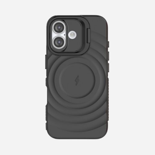 MagSafe® Compatible Wave Black Case for iPhone Series
