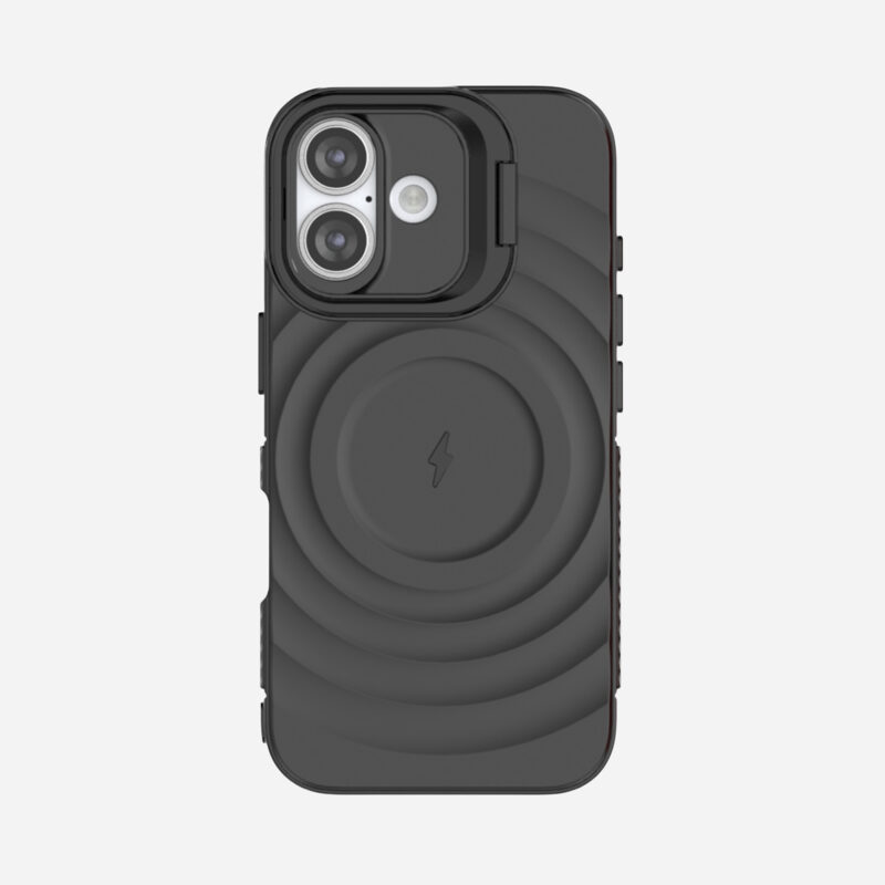 MagSafe® Compatible Wave Black Case for iPhone Series