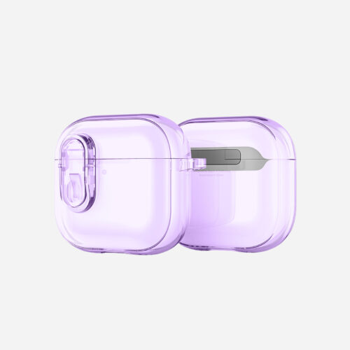 AirPods Case with Keychain -Purple