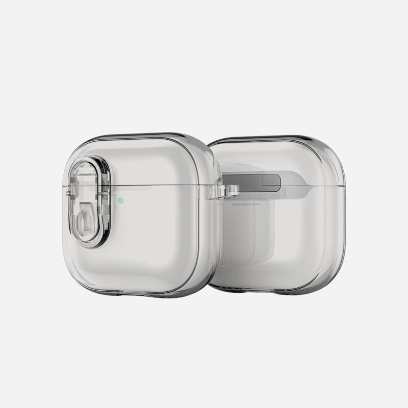 AirPods Case with Keychain -Grey