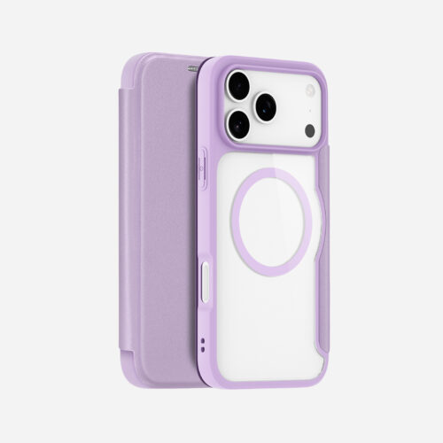 MagSafe® Compatible Velvet Purple Premium 3-in-1 Wallet Case for iPhone 17 Pro Max