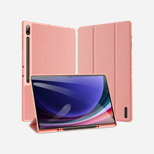 Magnetic Smart Folio Case for Samsung Galaxy Tab with S Pen Holder(Pink)