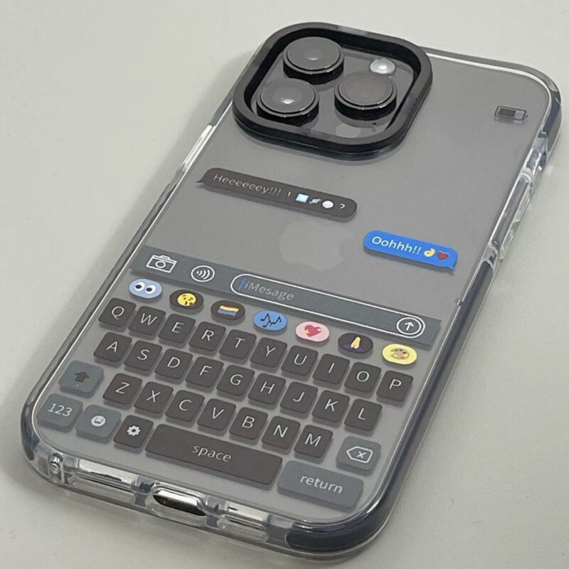 Emoji iMessage Design, Shockproof Clear Cover for iPhone