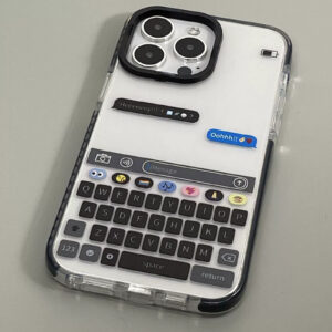 Emoji iMessage Design, Shockproof Clear Cover for iPhone