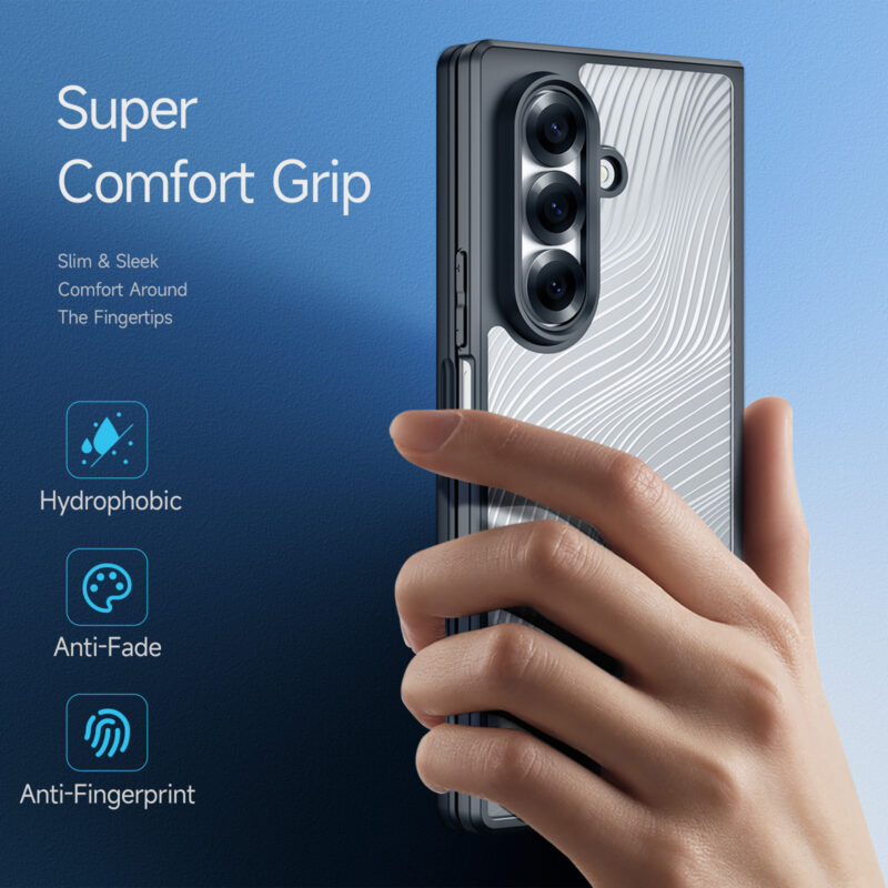 Liquid Silver Flow – Galaxy Z Fold Case