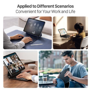 Magnetic Wireless Backlit Keyboard Case for iPad(Balck)