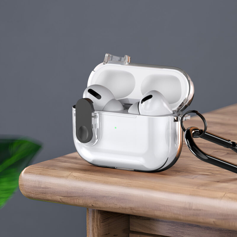 AirPods Case with Keychain -Clear