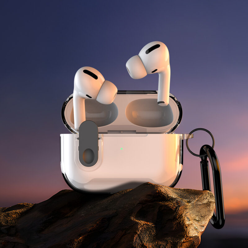 AirPods Case with Keychain -Clear