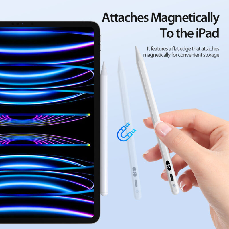 Stylus Pen with Power Display for iPad