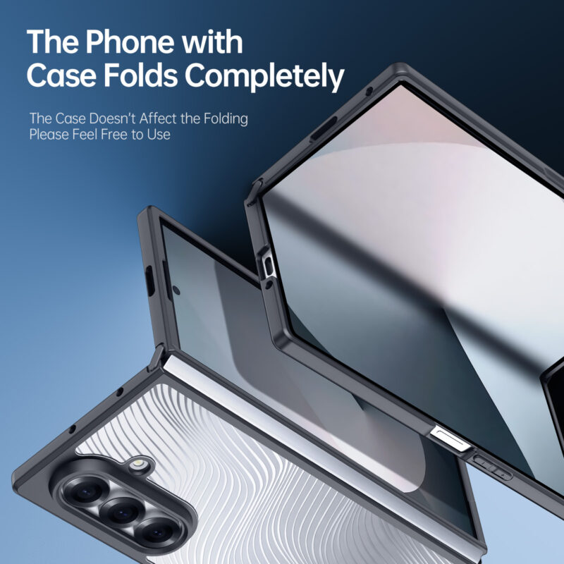 Liquid Silver Flow – Galaxy Z Fold Case