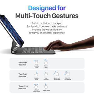 Magnetic Wireless Backlit Keyboard Case for iPad(Balck)