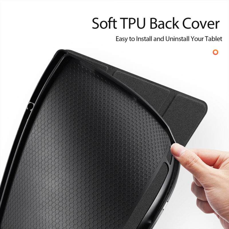 Magnetic Smart Folio Case for Samsung Galaxy Tab with S Pen Holder(Black)