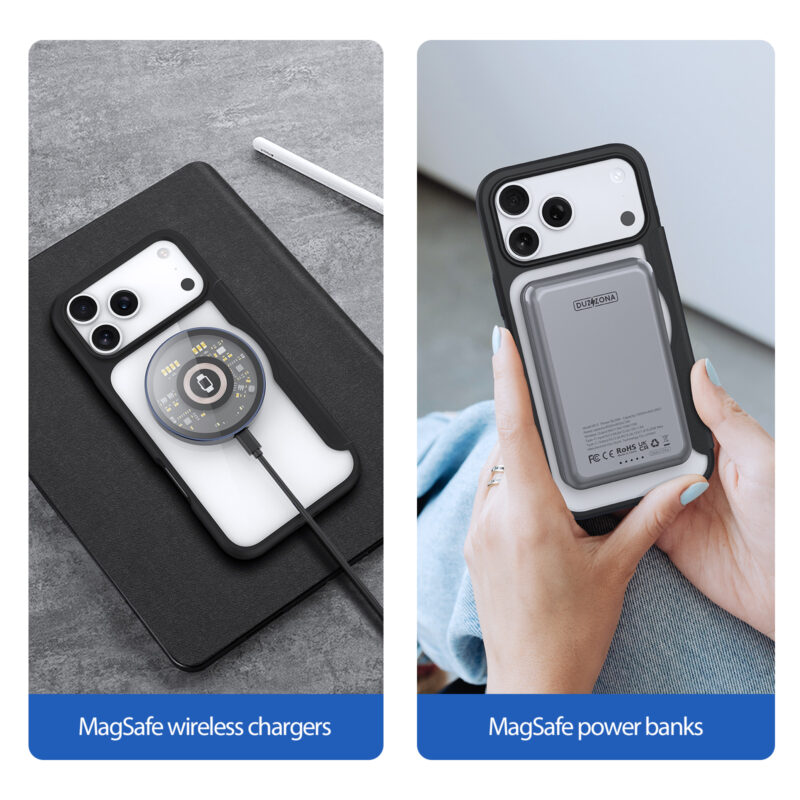 MagSafe® Compatible Eclipse Black Premium 3-in-1 Wallet Case for iPhone 17 Pro Max