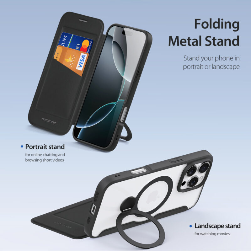 MagSafe® Compatible Eclipse Black Ultimate 3-in-1 Case for iPhone Series