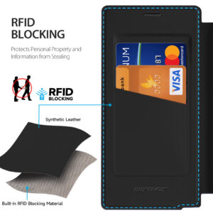 MagSafe® Compatible Phantom Black 3-in-1 Wallet Case for Samsung Galaxy