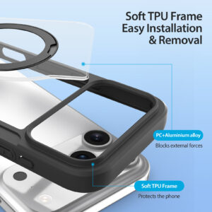 MagSafe® Compatible Eclipse Black Ultimate 3-in-1 Case for iPhone 17 Pro Max