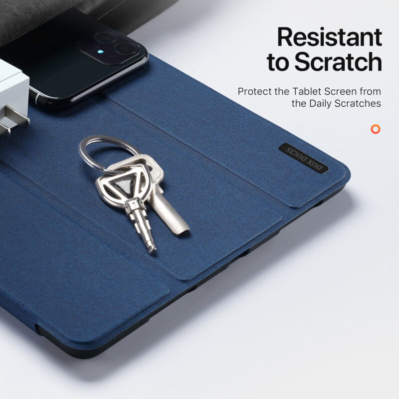 Magnetic Smart Cover for iPad with Pencil Storage(Blue)