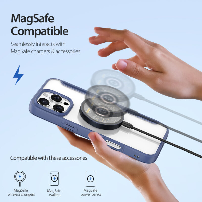 MagSafe® Compatible Cosmic Blue Ultimate 3-in-1 No Ring Stand Case  for iPhone Series