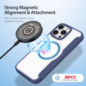 MagSafe® Compatible Cosmic Blue Ultimate 3-in-1 No Ring Stand Case  for iPhone Series