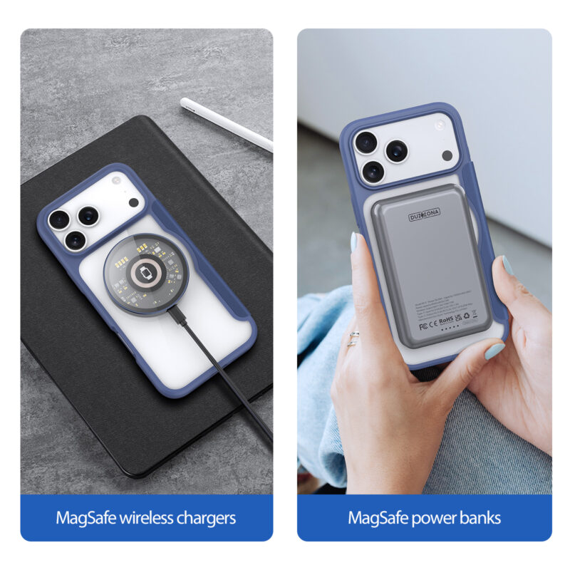 MagSafe® Compatible Cosmic Blue Premium 3-in-1 Wallet Case for iPhone 17 Pro Max