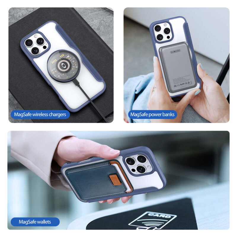 MagSafe® Compatible Cosmic Blue Ultimate 3-in-1 No Ring Stand Case  for iPhone Series