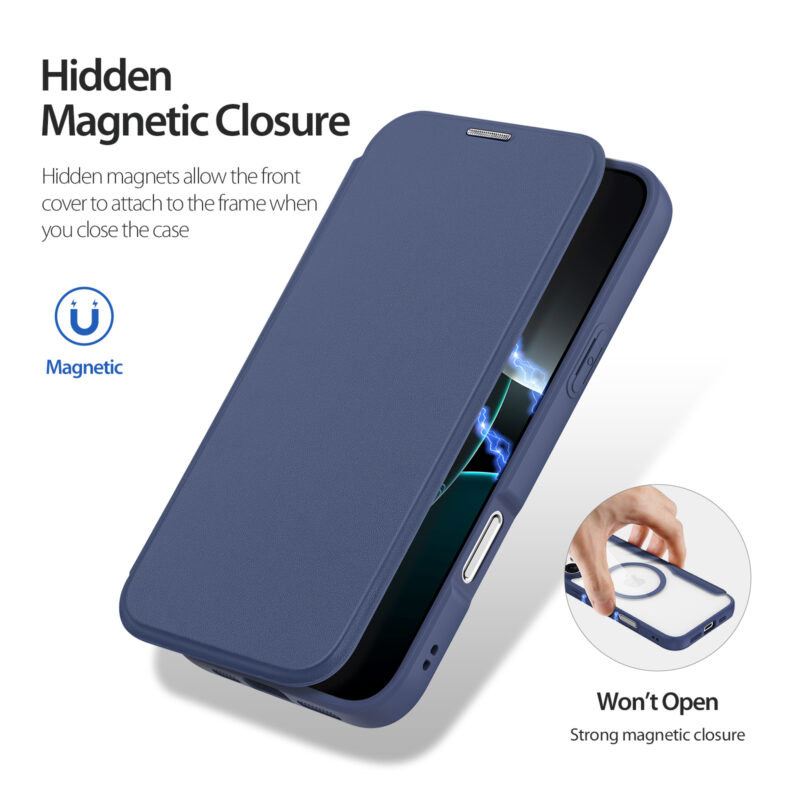 MagSafe® Compatible Cosmic Blue Ultimate 3-in-1 No Ring Stand Case  for iPhone Series