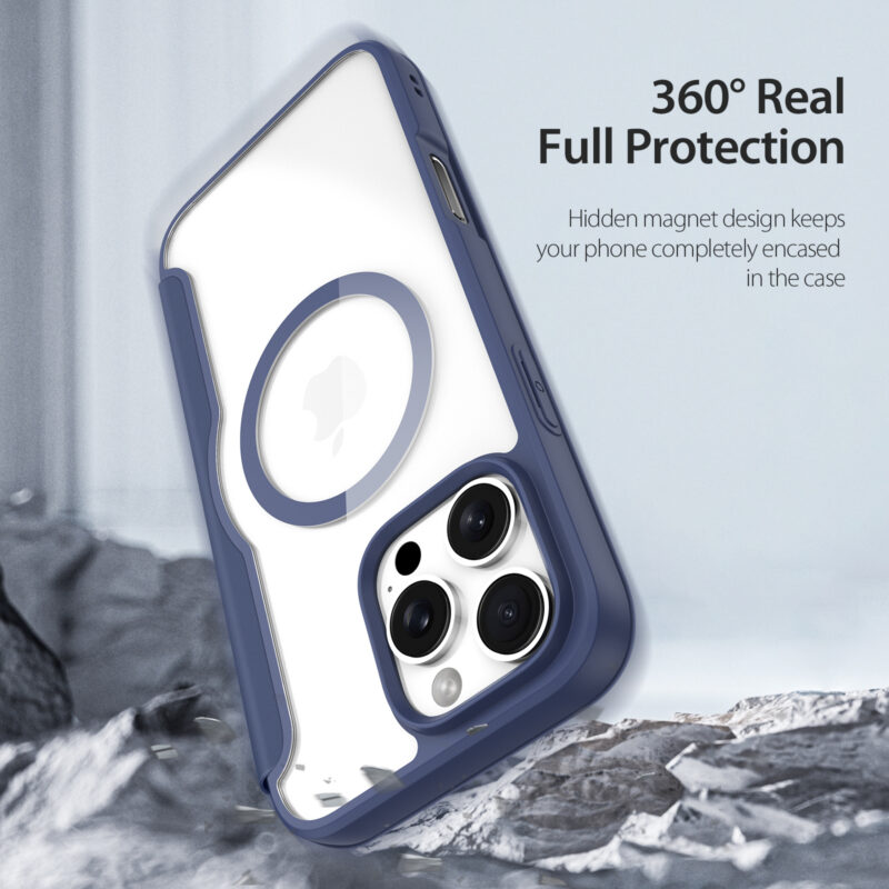 MagSafe® Compatible Cosmic Blue Ultimate 3-in-1 No Ring Stand Case  for iPhone Series