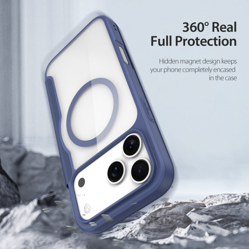 MagSafe® Compatible Cosmic Blue Premium 3-in-1 Wallet Case for iPhone 17 Pro Max