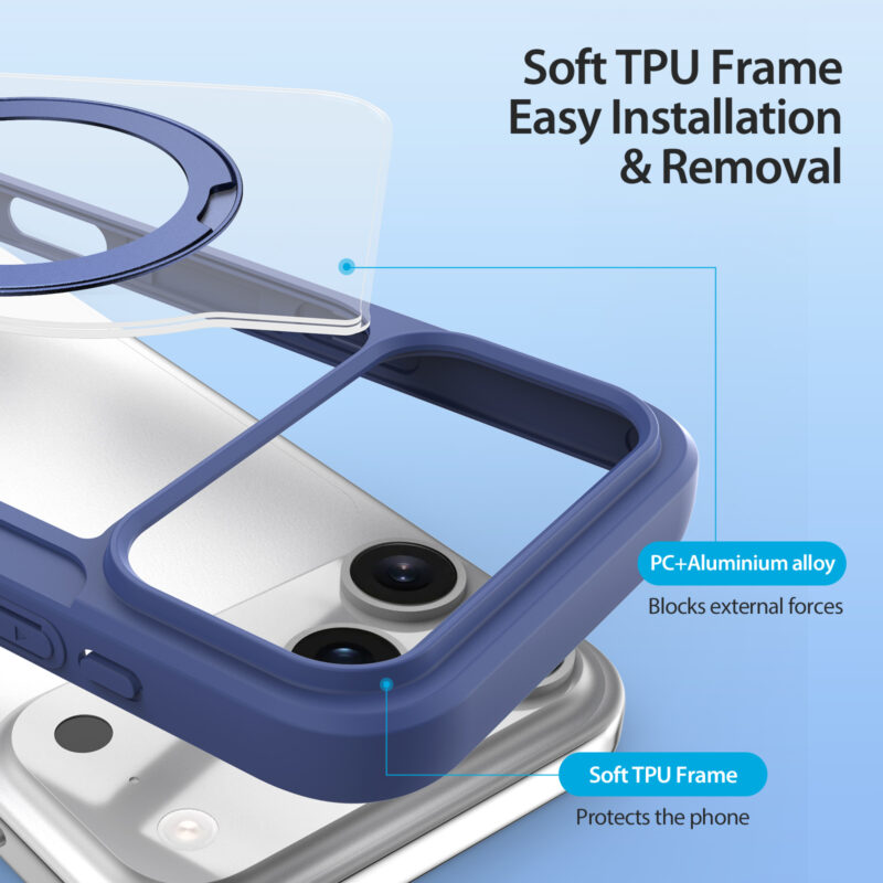 MagSafe® Compatible Cosmic Blue Ultimate 3-in-1 Case for iPhone 17 Pro Max