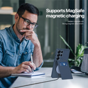 MagSafe® Compatible Cosmic Blue - 3-in-1 Wallet & Stand Case for Samsung Galaxy