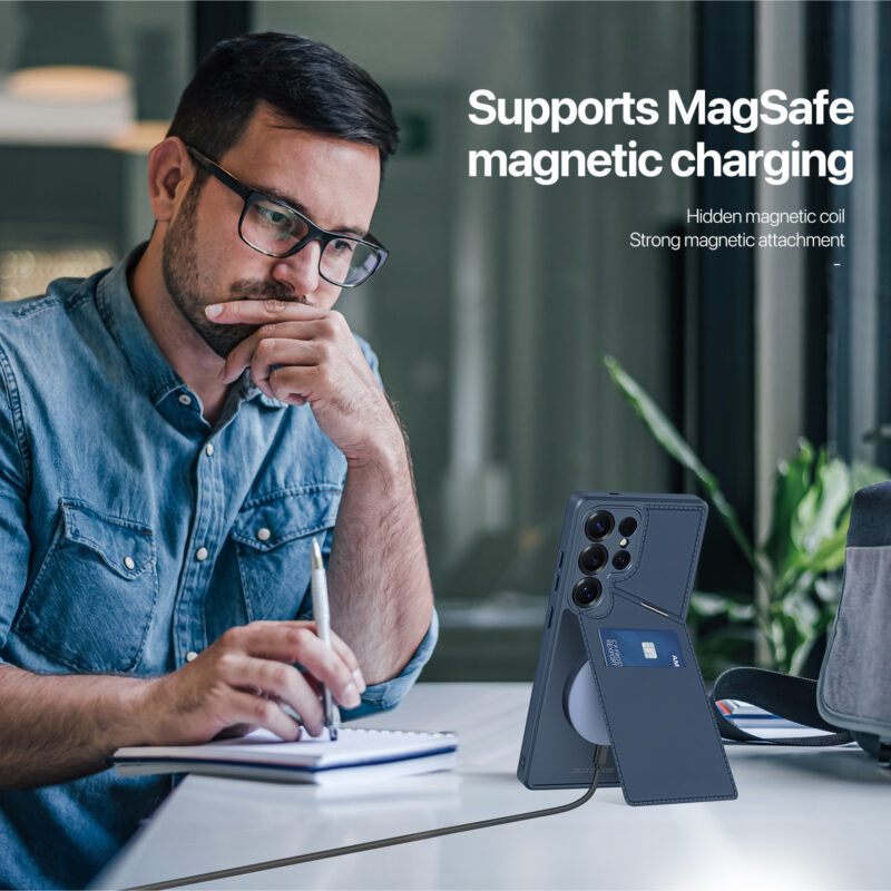 MagSafe® Compatible Cosmic Blue - 3-in-1 Wallet & Stand Case for Samsung Galaxy