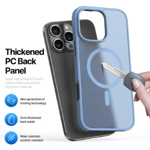 MagSafe® Compatible Frostbyte Blue Case for iPhone Series — No Stand, All Protection