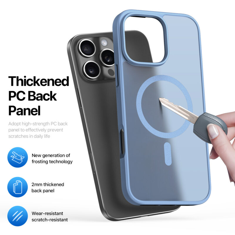MagSafe® Compatible Frostbyte Blue Case for iPhone Series — No Stand, All Protection