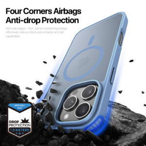 MagSafe® Compatible Frostbyte Blue Case for iPhone Series — No Stand, All Protection