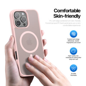 MagSafe® Compatible Blush Nova Case for iPhone Series — No Stand, All Protection