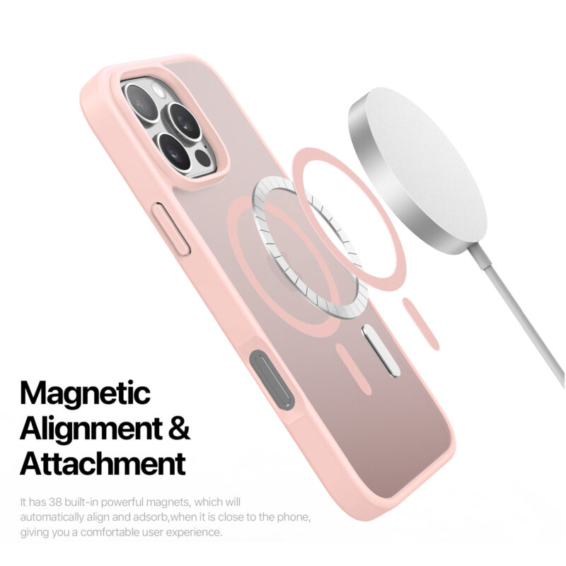 MagSafe® Compatible Blush Nova Case for iPhone Series — No Stand, All Protection