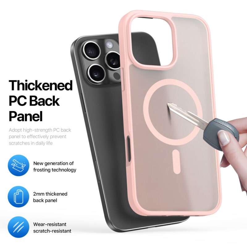 MagSafe® Compatible Blush Nova Case for iPhone Series — No Stand, All Protection