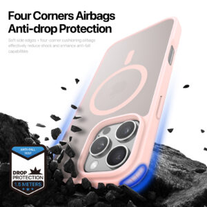 MagSafe® Compatible Blush Nova Case for iPhone Series — No Stand, All Protection