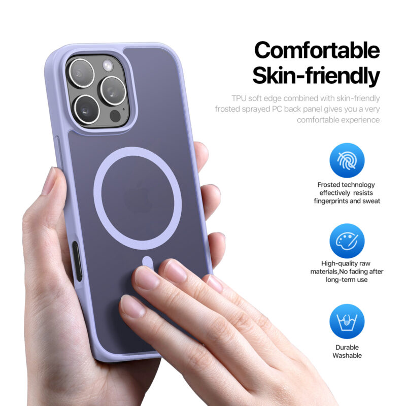 MagSafe® Compatible Lilac Eclipse Case for iPhone Series — No Stand, All Protection