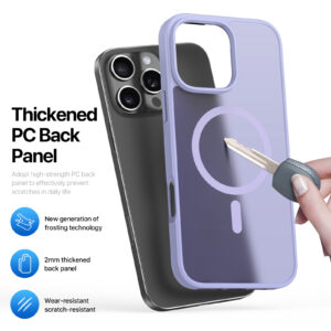 MagSafe® Compatible Lilac Eclipse Case for iPhone Series — No Stand, All Protection