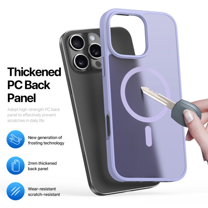 MagSafe® Compatible Lilac Eclipse Case for iPhone Series — No Stand, All Protection
