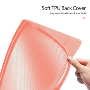 Magnetic Smart Folio Case for Samsung Galaxy Tab with S Pen Holder(Pink)
