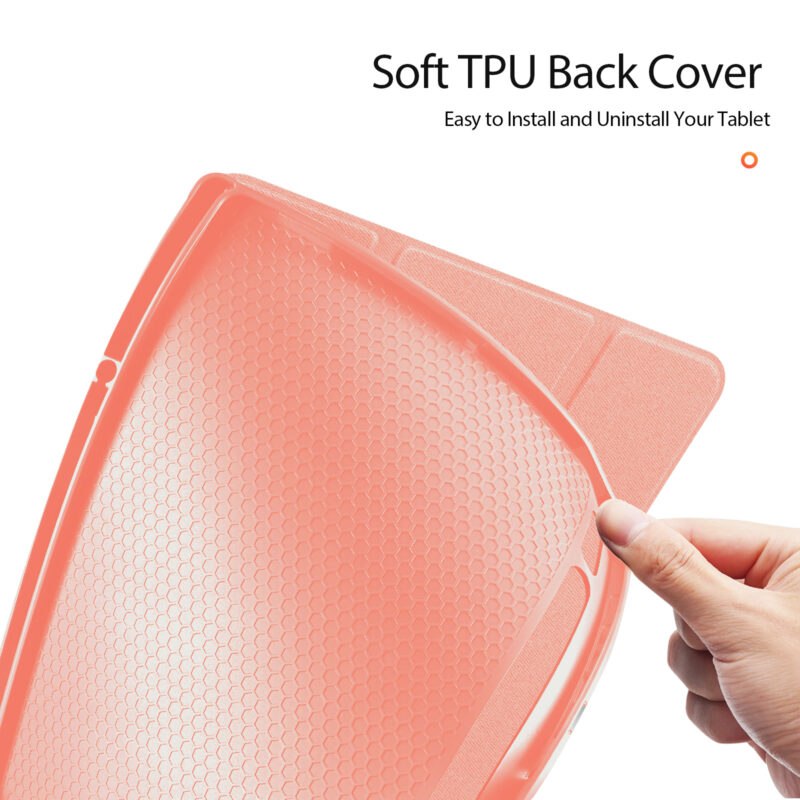 Magnetic Smart Folio Case for Samsung Galaxy Tab with S Pen Holder(Pink)