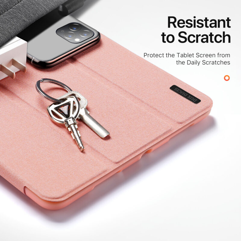 Magnetic Smart Cover for iPad with Pencil Storage(Pink)