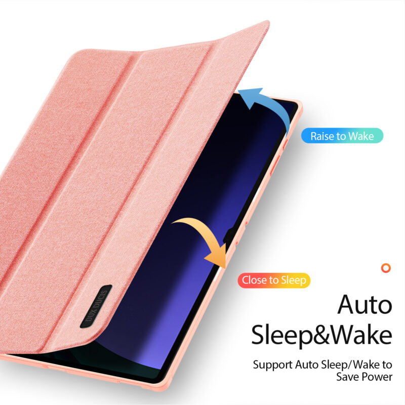 Magnetic Smart Folio Case for Samsung Galaxy Tab with S Pen Holder(Pink)