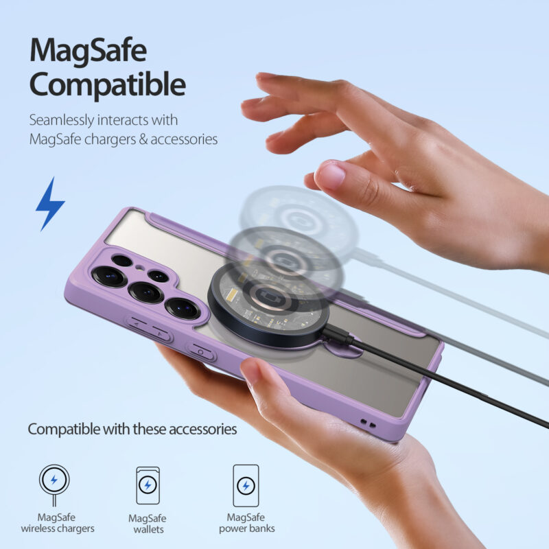 MagSafe® Compatible Amethyst Blush 3-in-1 Wallet Case for Samsung Galaxy